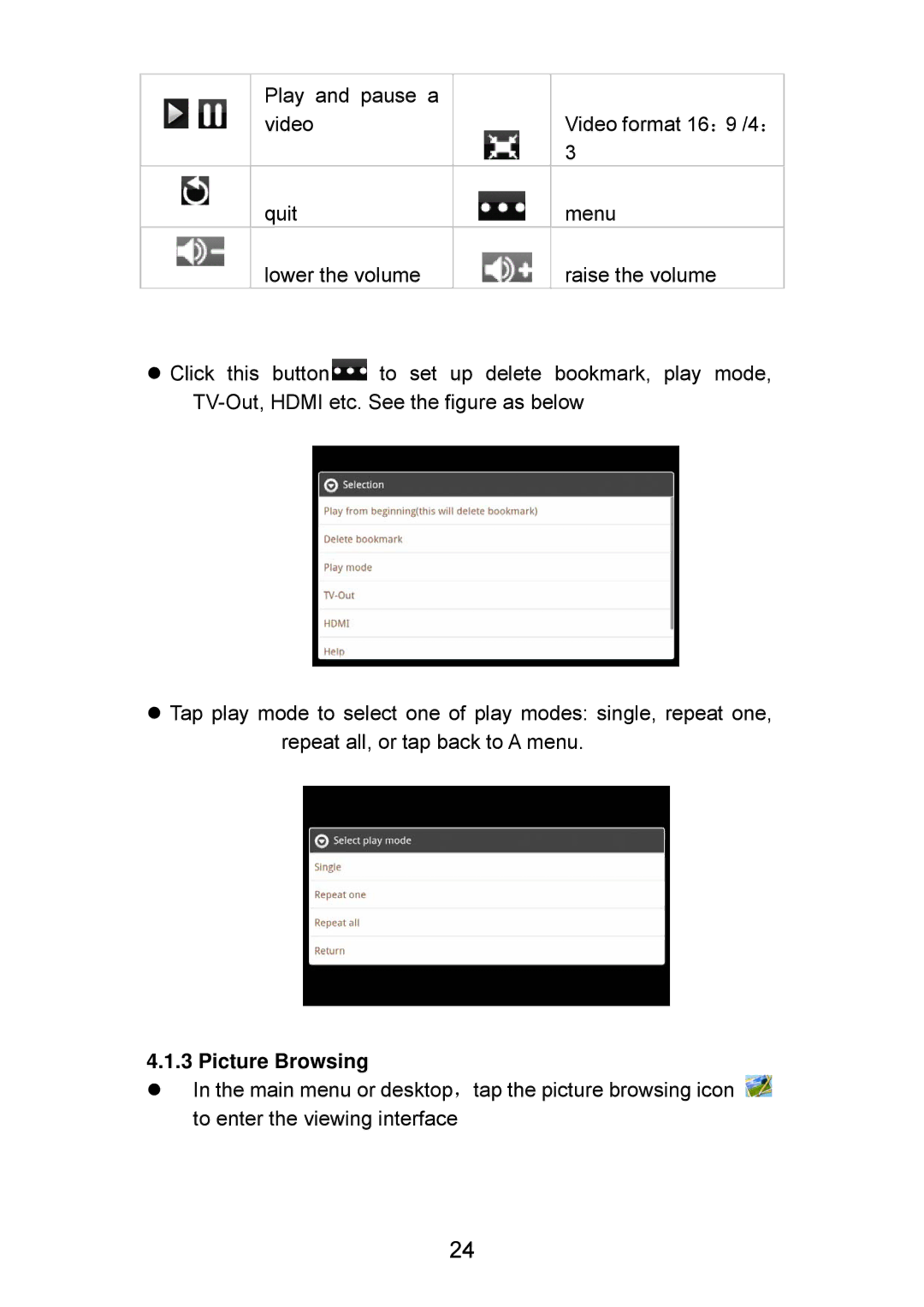 Curtis LT7028 manual Picture Browsing 