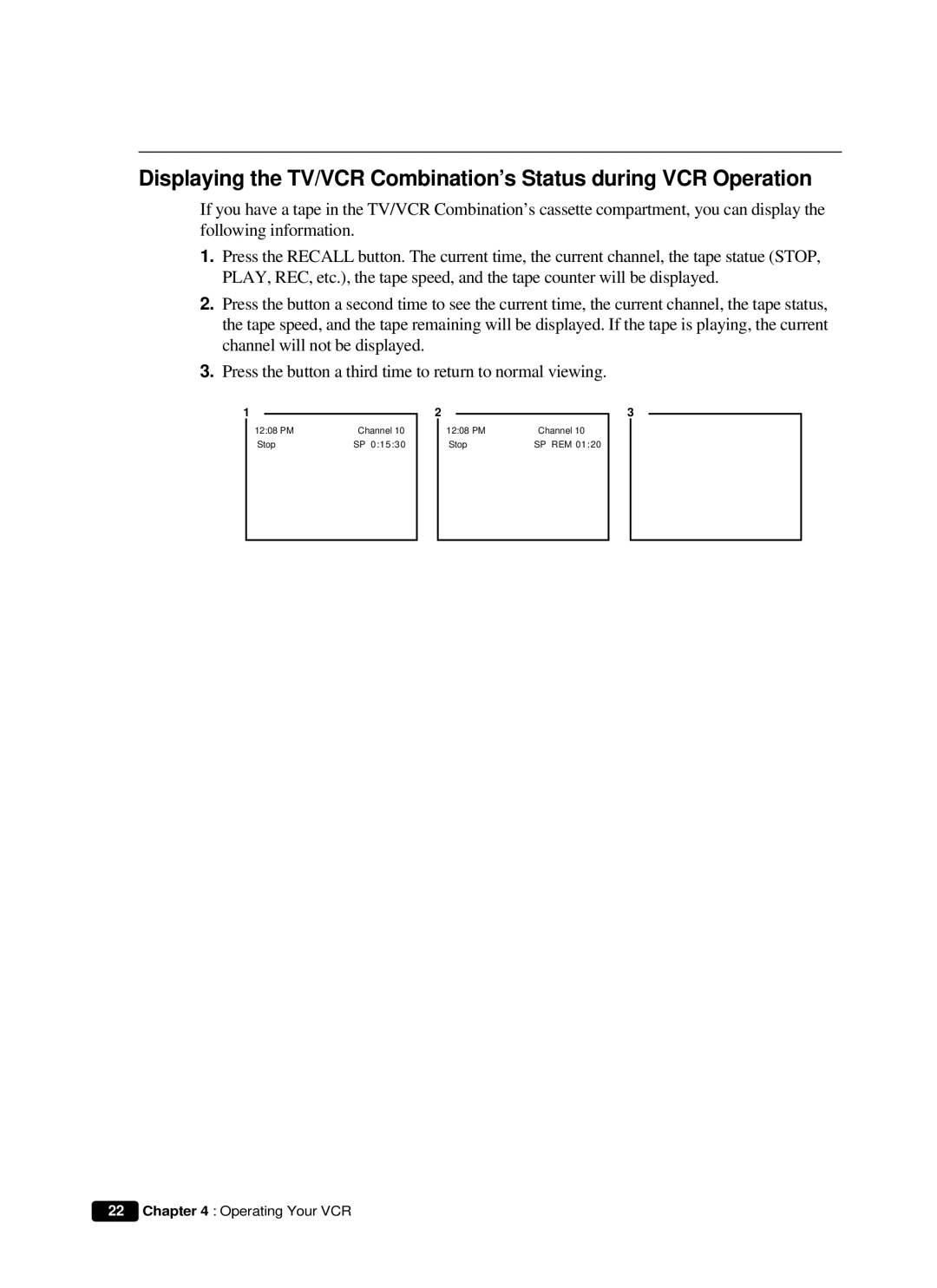 Curtis Mathes CMC 19101 owner manual PM Channel Stop SP REM 