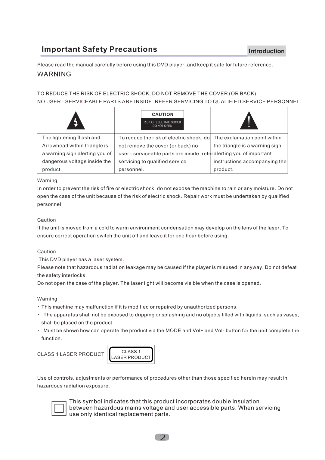 Curtis Mathes CMMBX130 manual ImportantSafetyPrecautions 