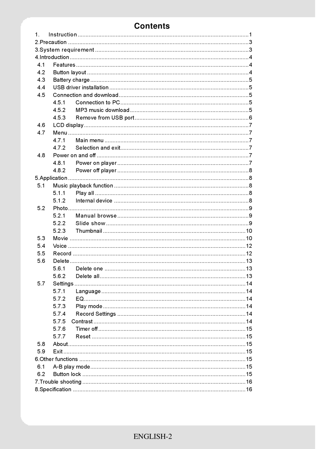 Curtis MPK1066UK user manual Contents 