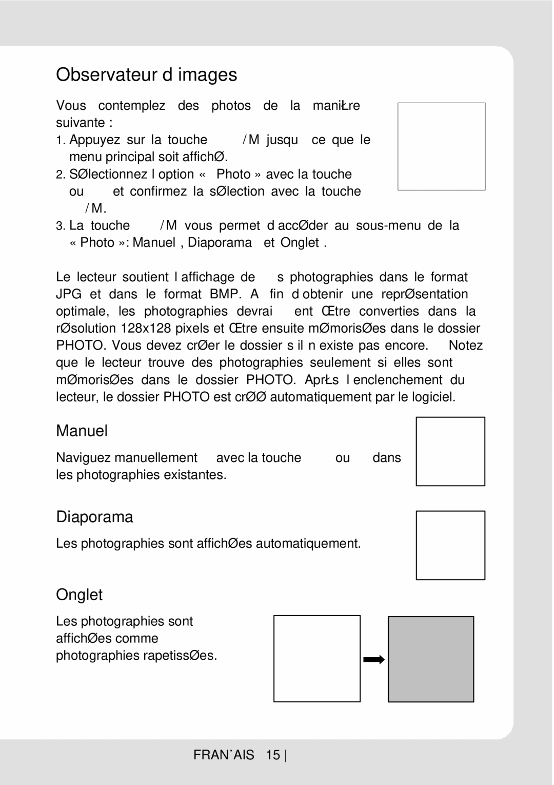 Curtis MPK1066UK user manual Observateur d’images 