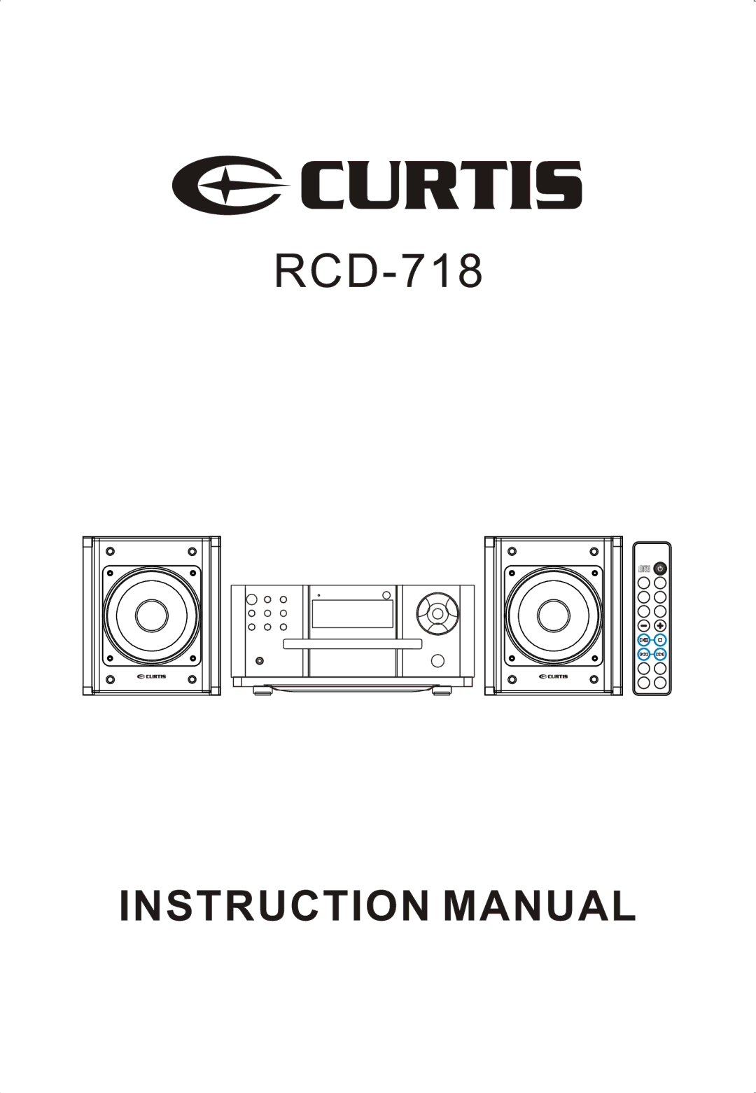 Curtis RCD-718 instruction manual 