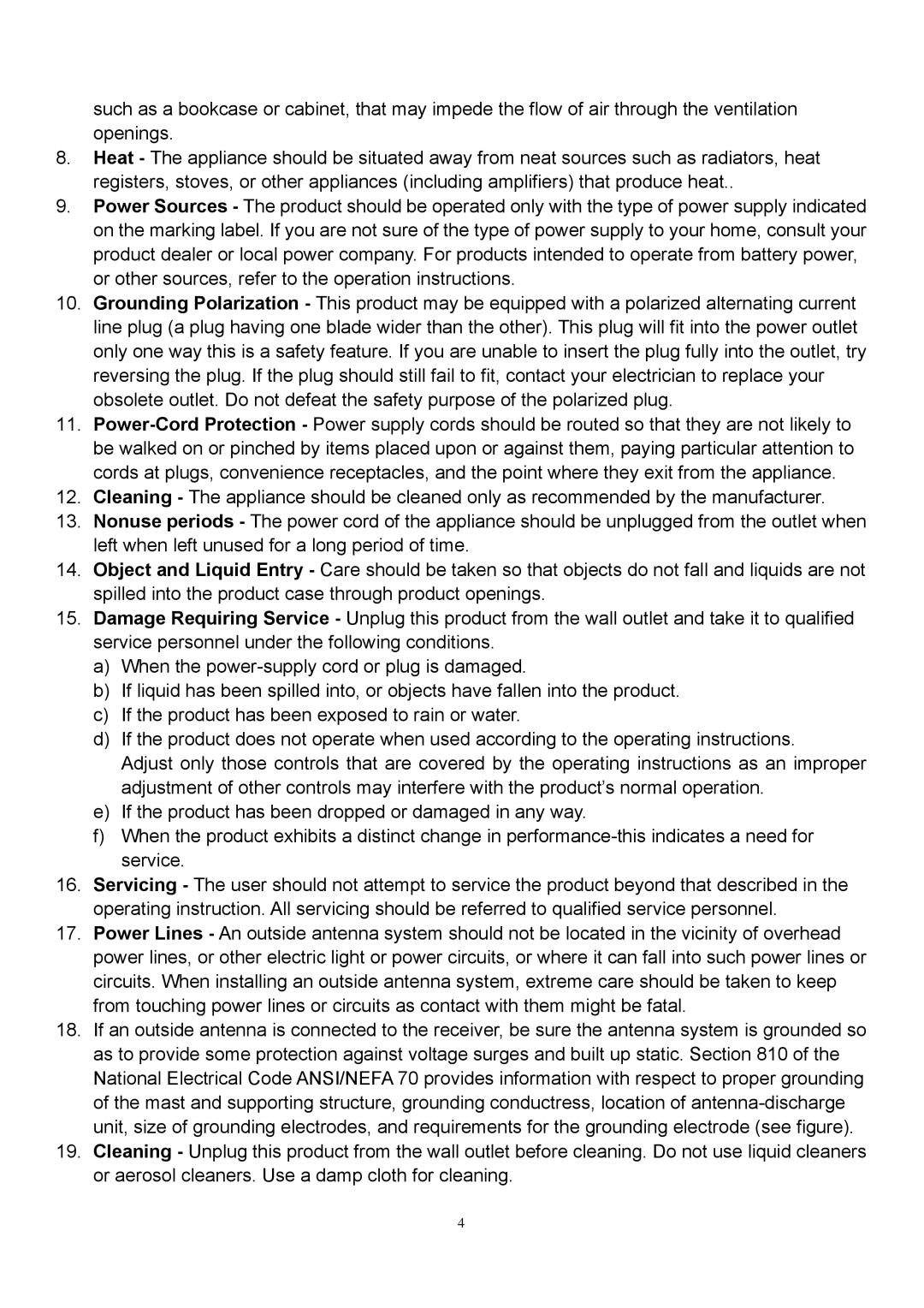 Curtis RCD544 instruction manual 