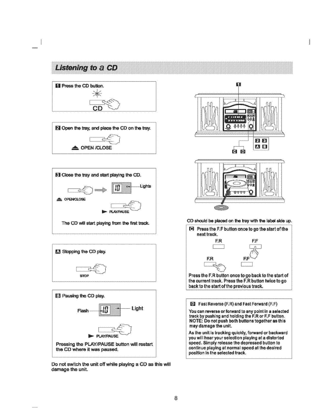 Curtis RCD822-B manual 