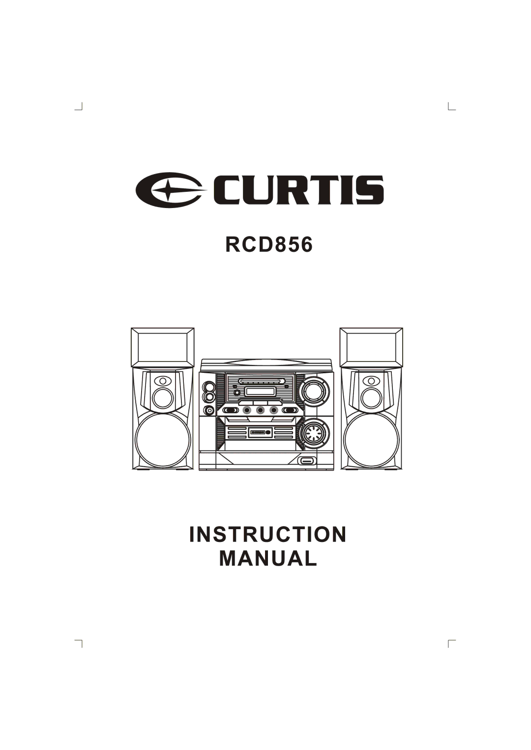 Curtis RCD856 manual 