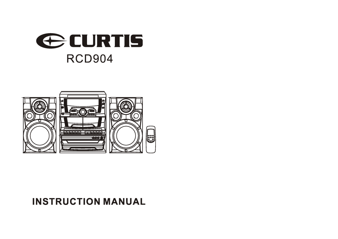 Curtis RCD904 manual 