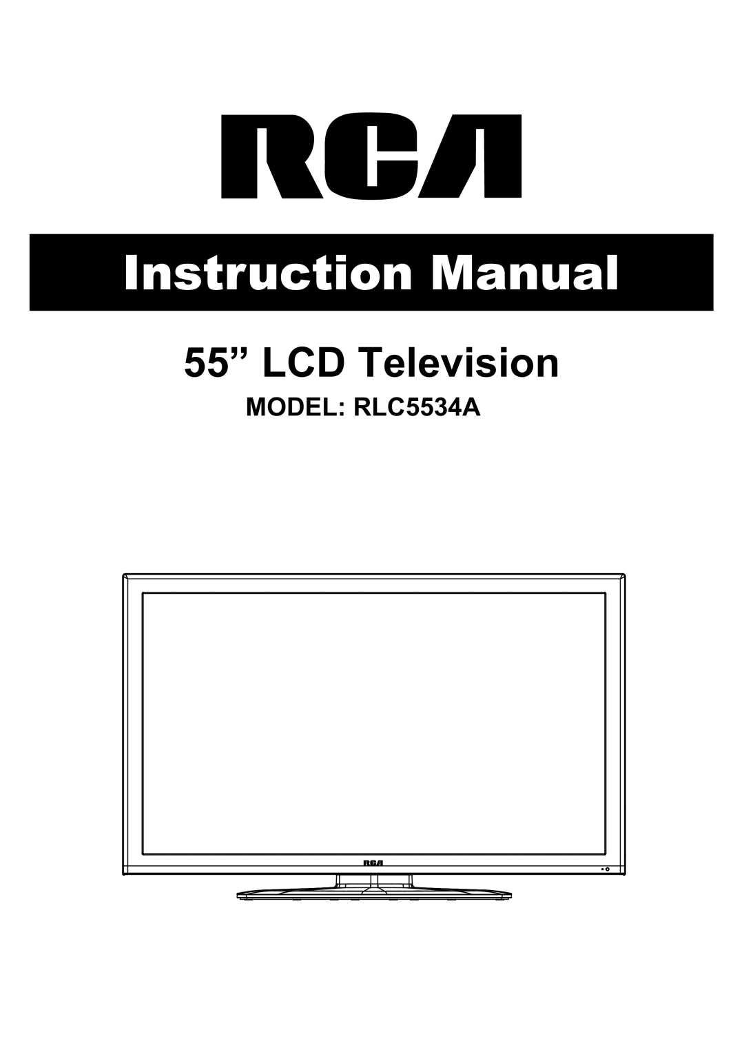 Curtis RLC5534A manual LCD Television 