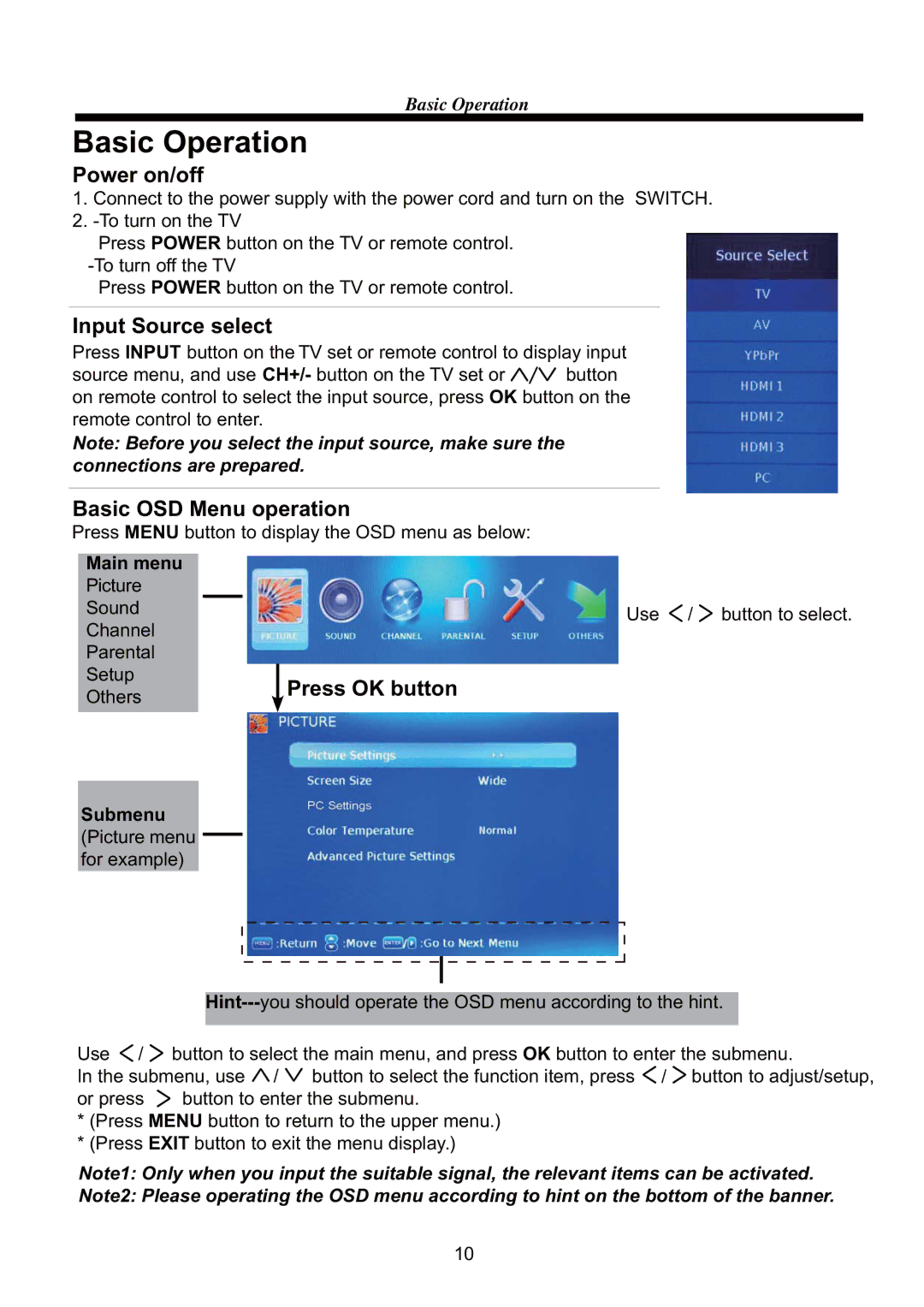 Curtis RLC5534A manual Basic Operation 