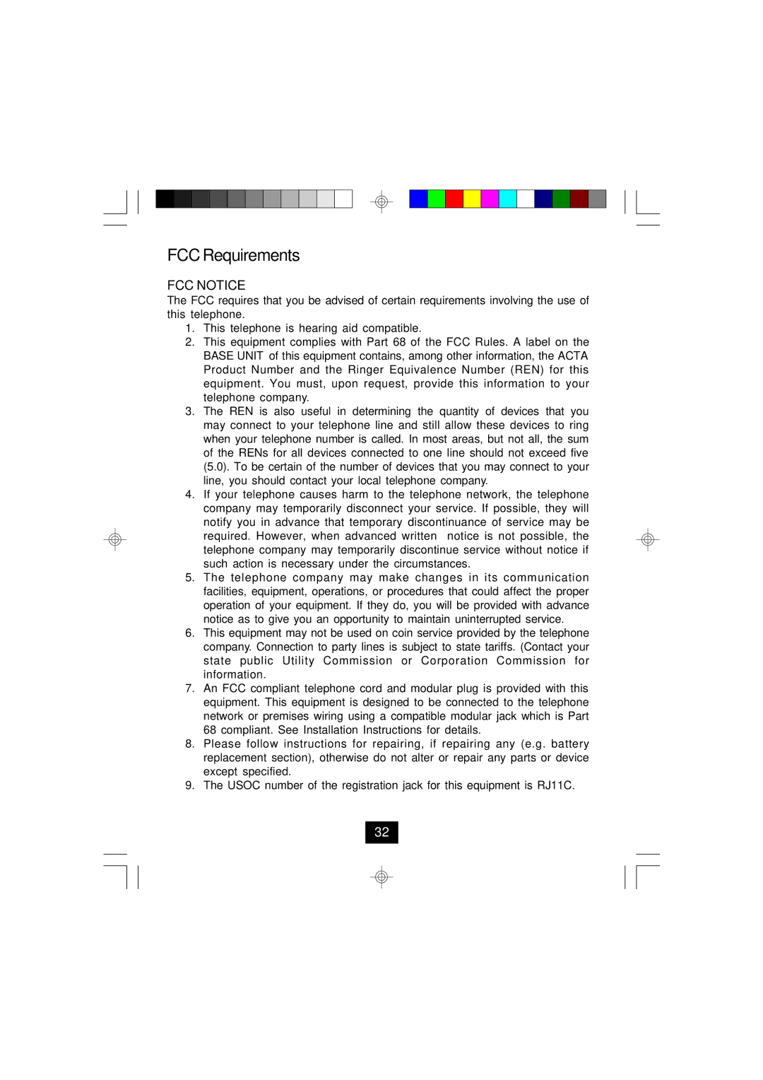 Curtis TC924 owner manual FCC Requirements, FCC Notice 