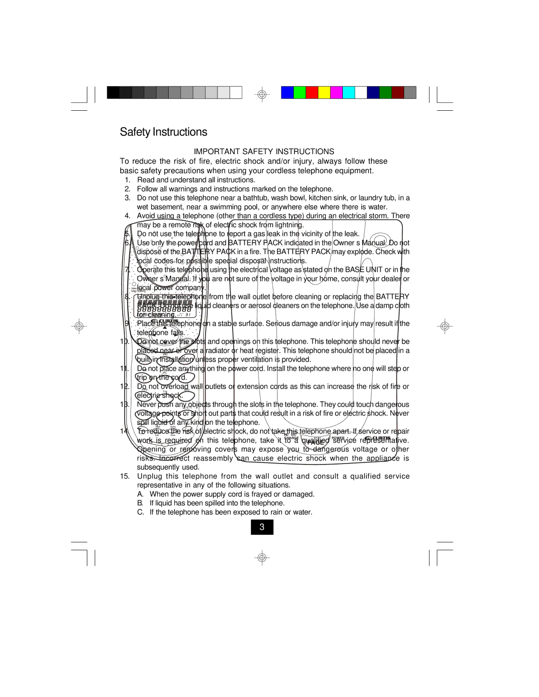 Curtis TC924 owner manual Important Safety Instructions 