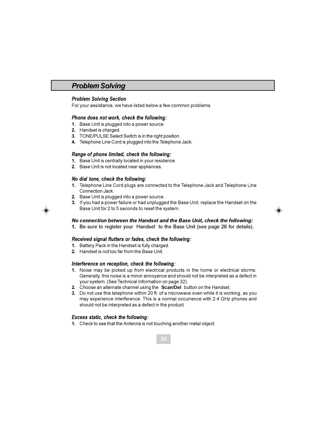 Curtis TC984 manual Problem Solving 