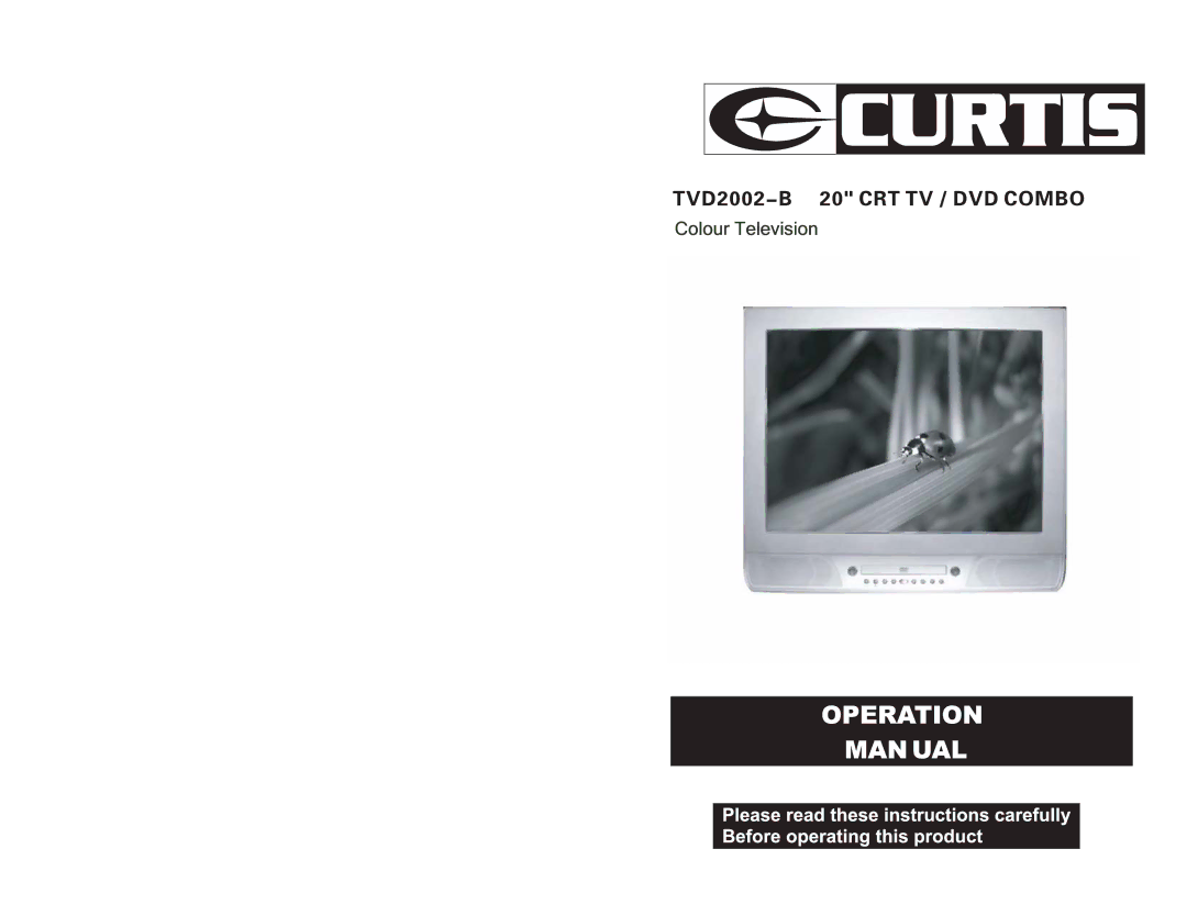 Curtis TVD2002-B manual 