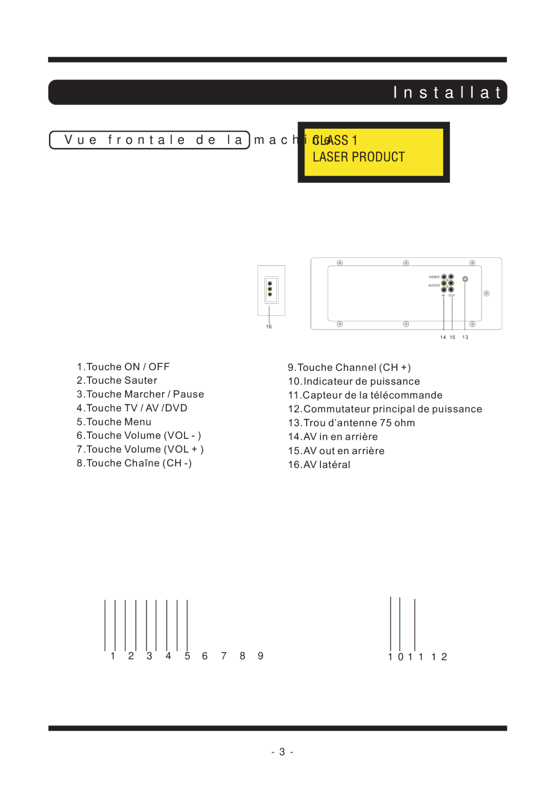 Curtis TVD2011 manual Installation 