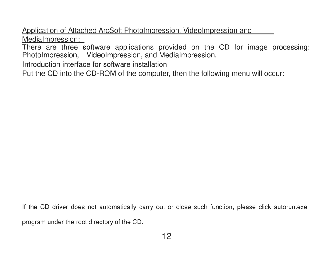 Curtis VR223 manual Introduction interface for software installation 