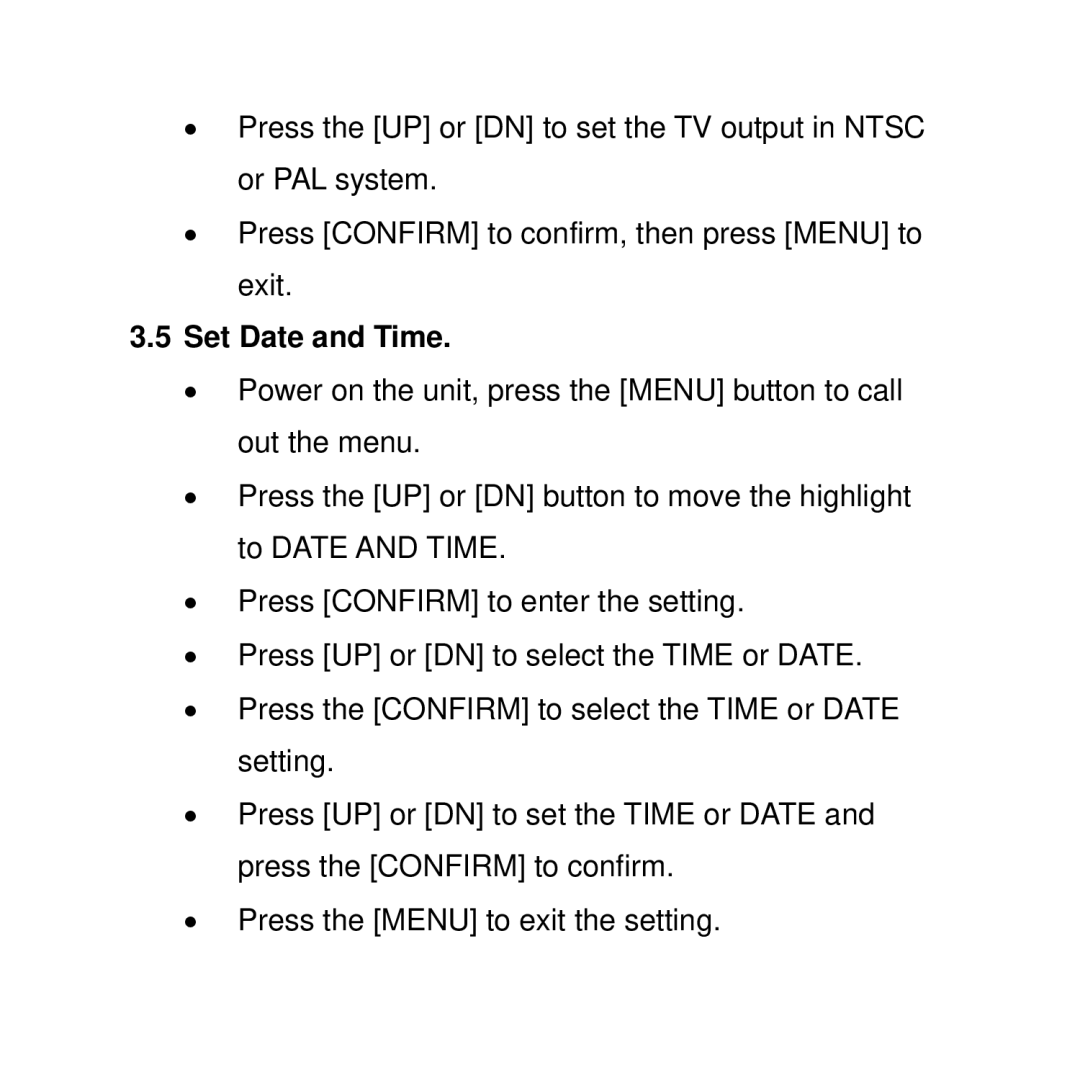 Curtis WF-037a user manual Set Date and Time 