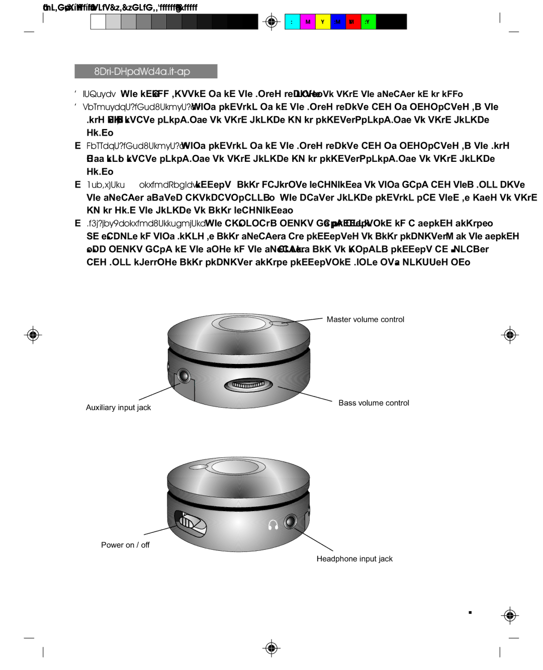 Cyber Acoustics CA-3602 manual Controls & Features 