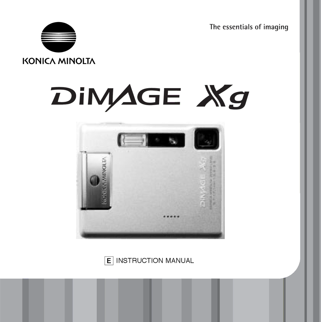 Cyber Acoustics DiMAGE Xg instruction manual 