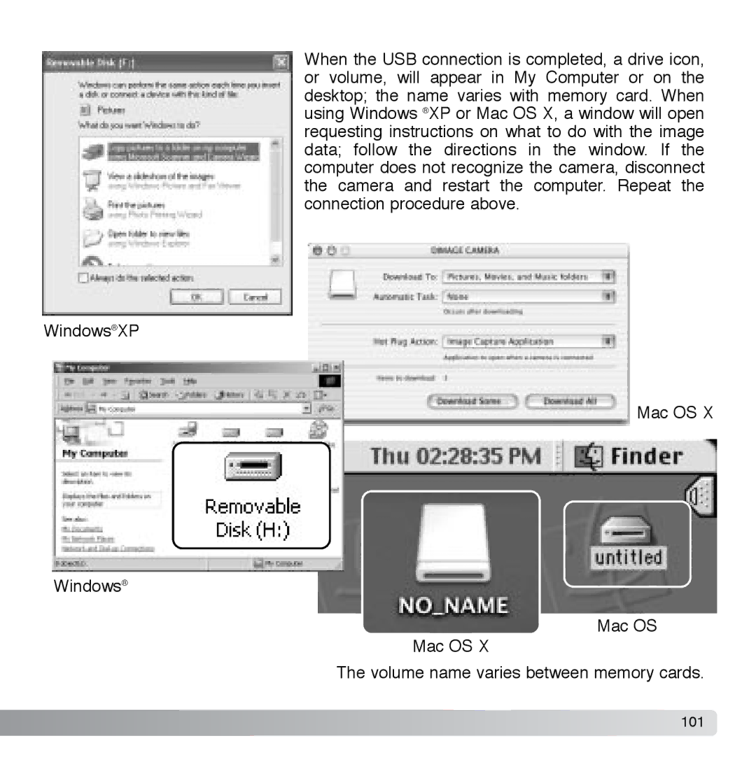 Cyber Acoustics DiMAGE Xg instruction manual 101 