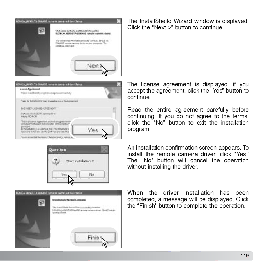 Cyber Acoustics DiMAGE Xg instruction manual 119 