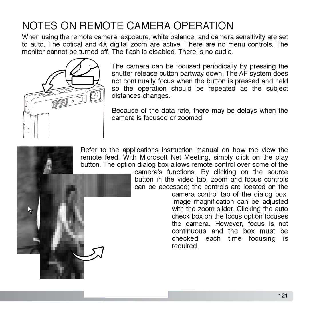 Cyber Acoustics DiMAGE Xg instruction manual 121 