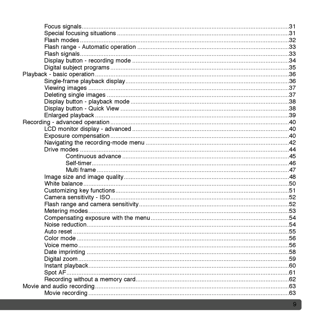 Cyber Acoustics DiMAGE Xg instruction manual Movie recording 