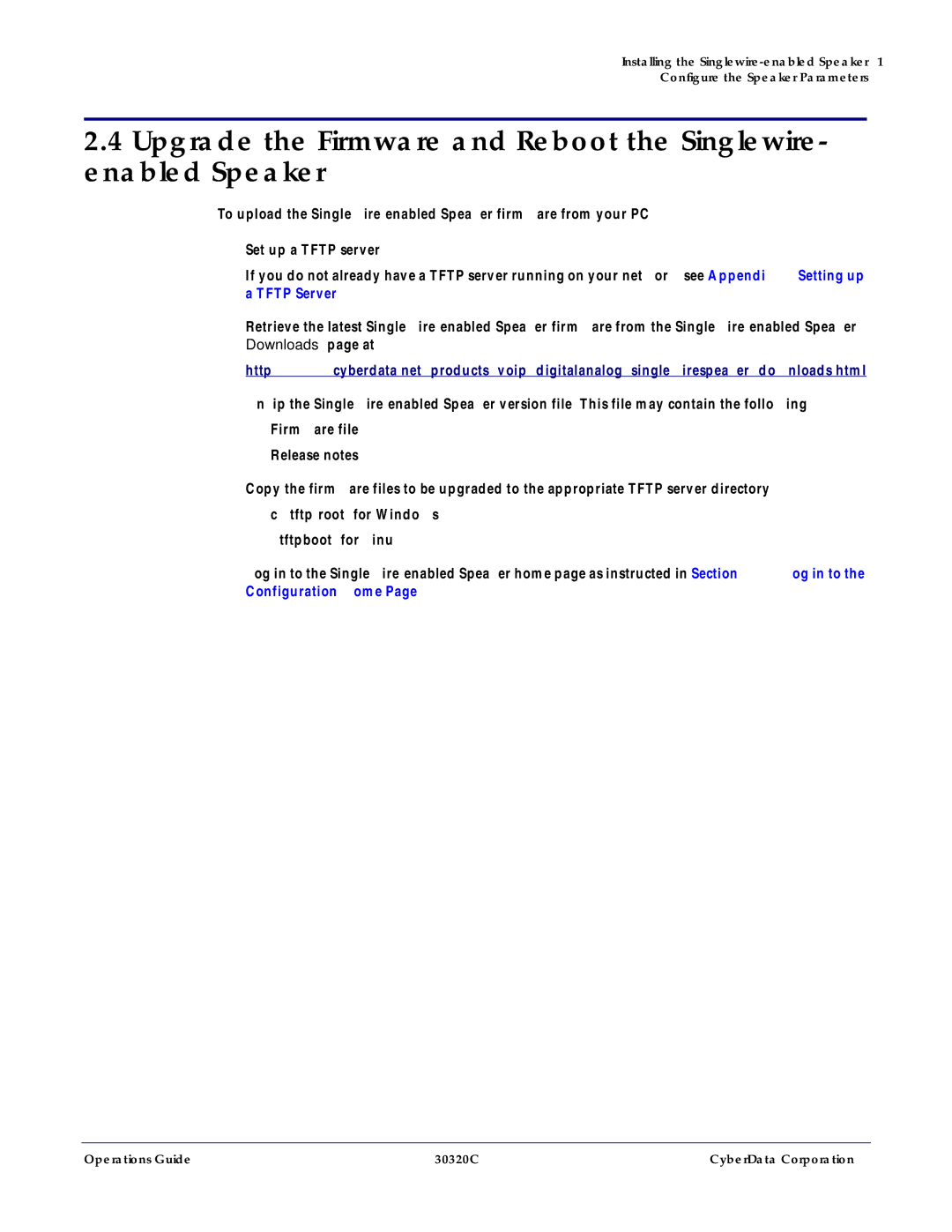 CyberData 11103 manual Operations Guide 930320C CyberData Corporation 