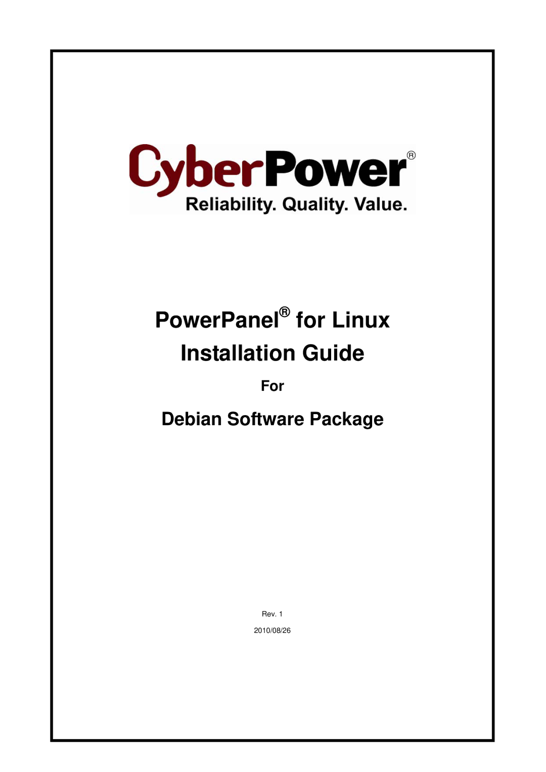 CyberPower 1.5.11 manual PowerPanel for Linux InstallationUser’s ManualGuide, PowerPanel Business Edition 