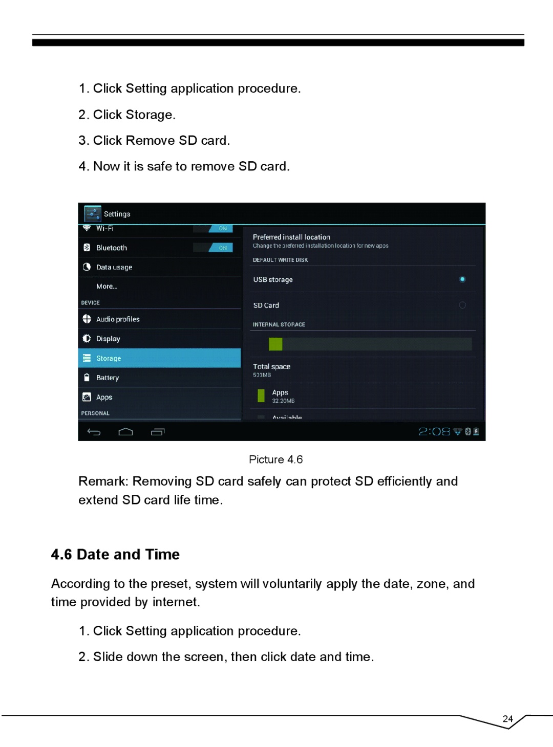 CyberPower 796TPC user manual Date and Time 