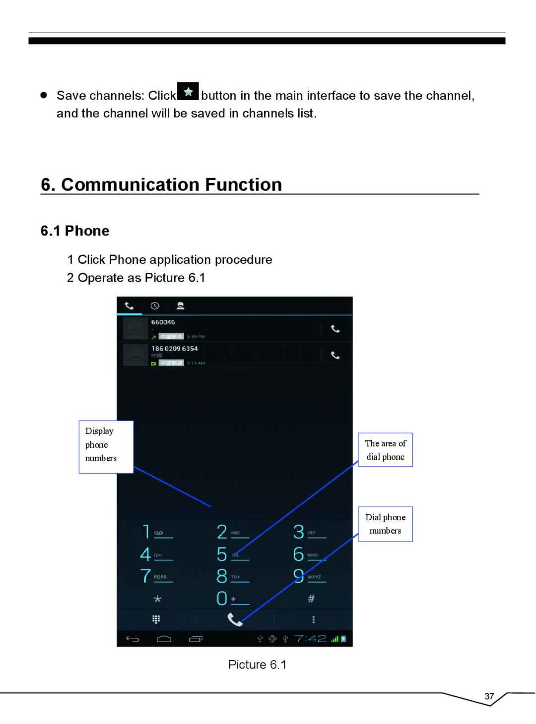 CyberPower 796TPC user manual Communication Function, Phone 