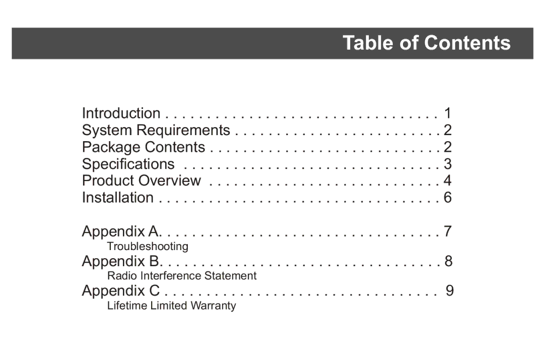 CyberPower Systems CP-H720P quick start Table of Contents 