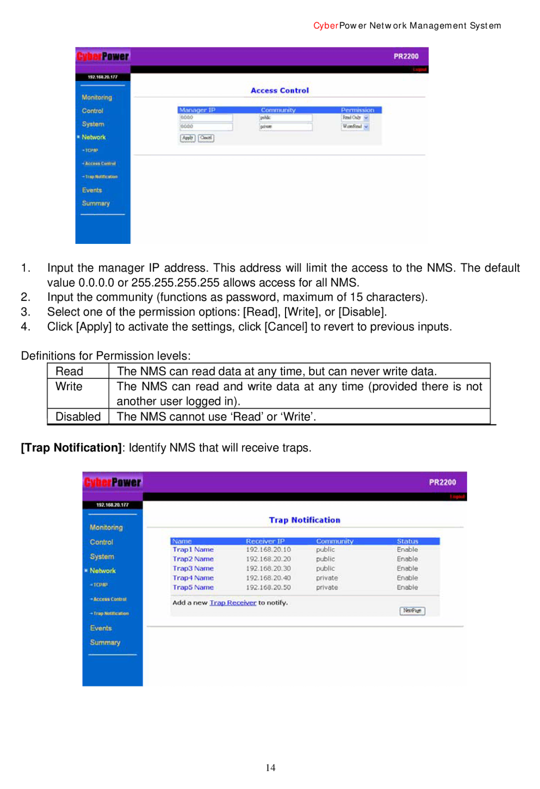 CyberPower Systems Network Management Card user manual CyberPower Network Management System 