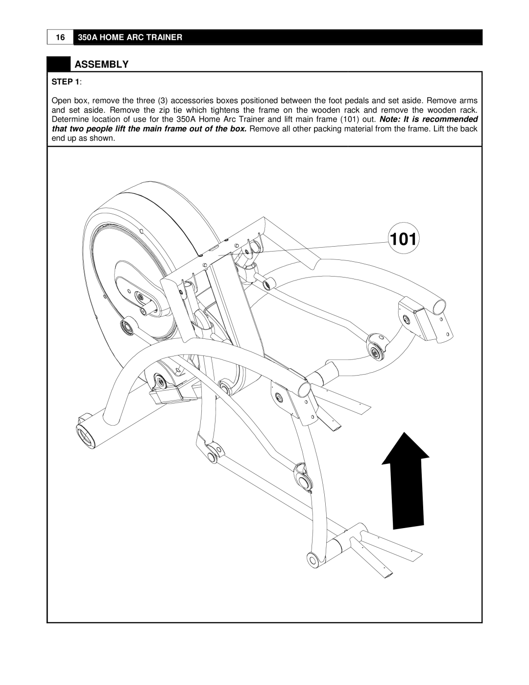 Cybex International 350A manual Assembly, Step 