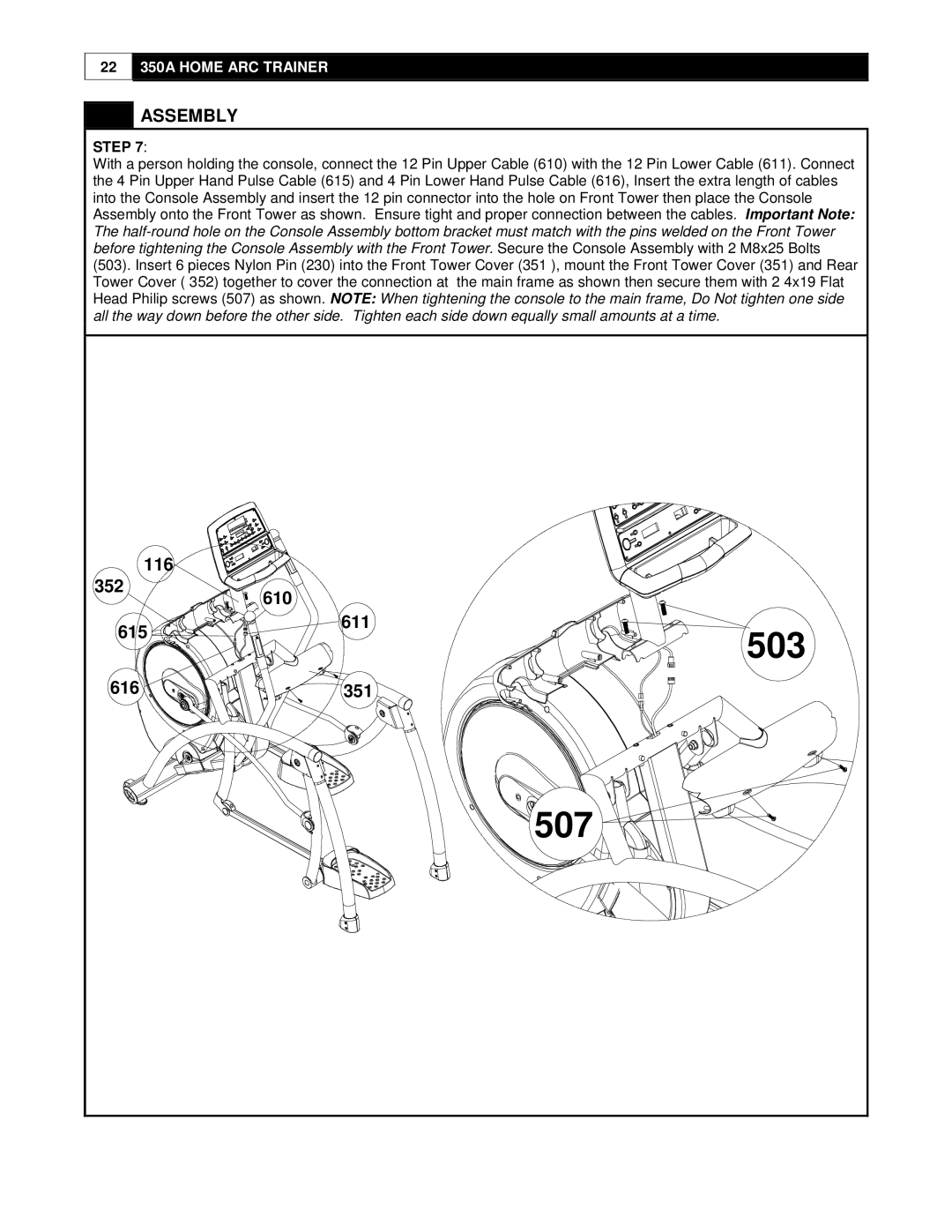 Cybex International 350A manual 503 