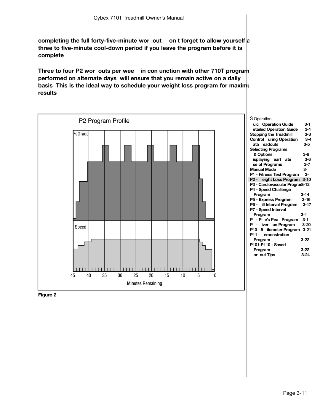 Cybex International LT-14464-4 Rev H, 710T manual P2 Program Profile 