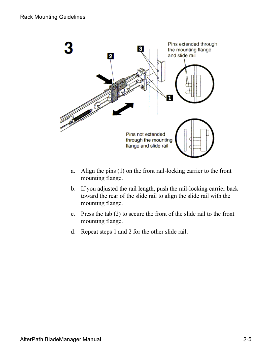 Cyclades AlterPath BladeManager user manual Rack Mounting Guidelines 