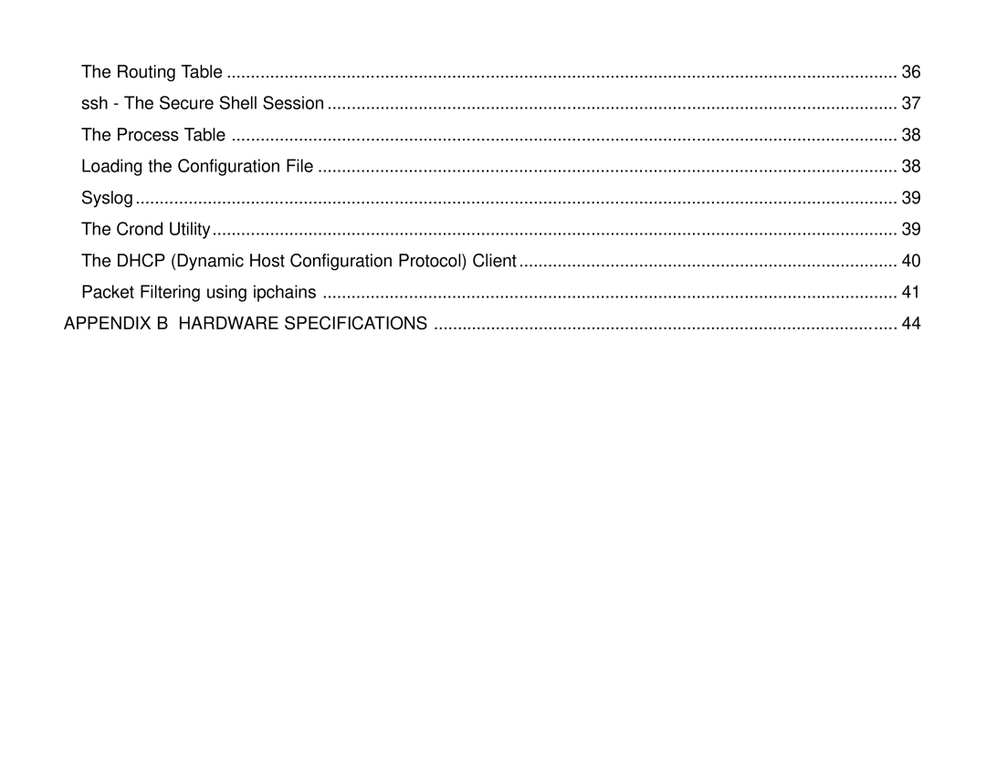 Cyclades PC400 installation manual Appendix B Hardware Specifications 