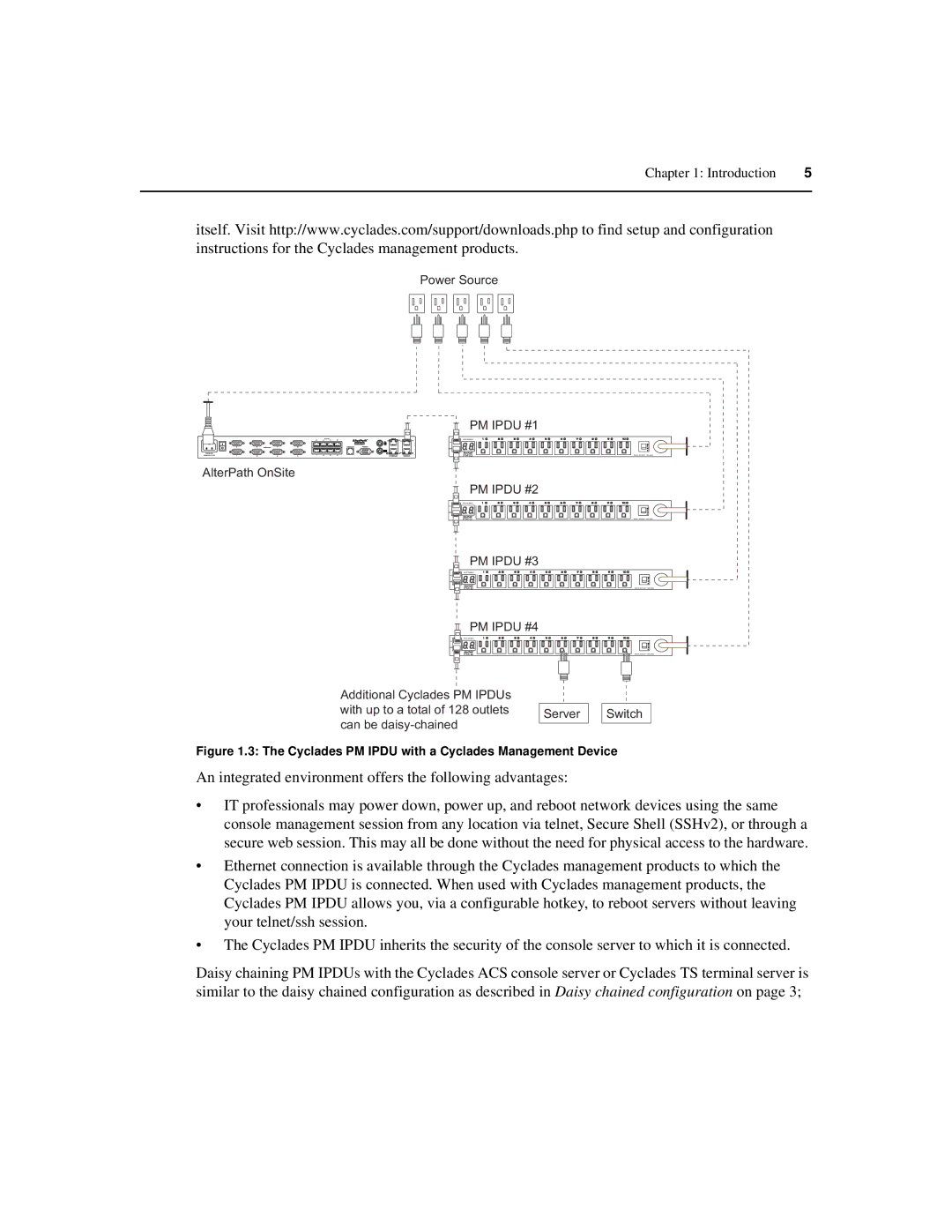 Cyclades PM IPDU manual An integrated environment offers the following advantages, PM Ipdu #2 PM Ipdu #3 PM Ipdu #4 