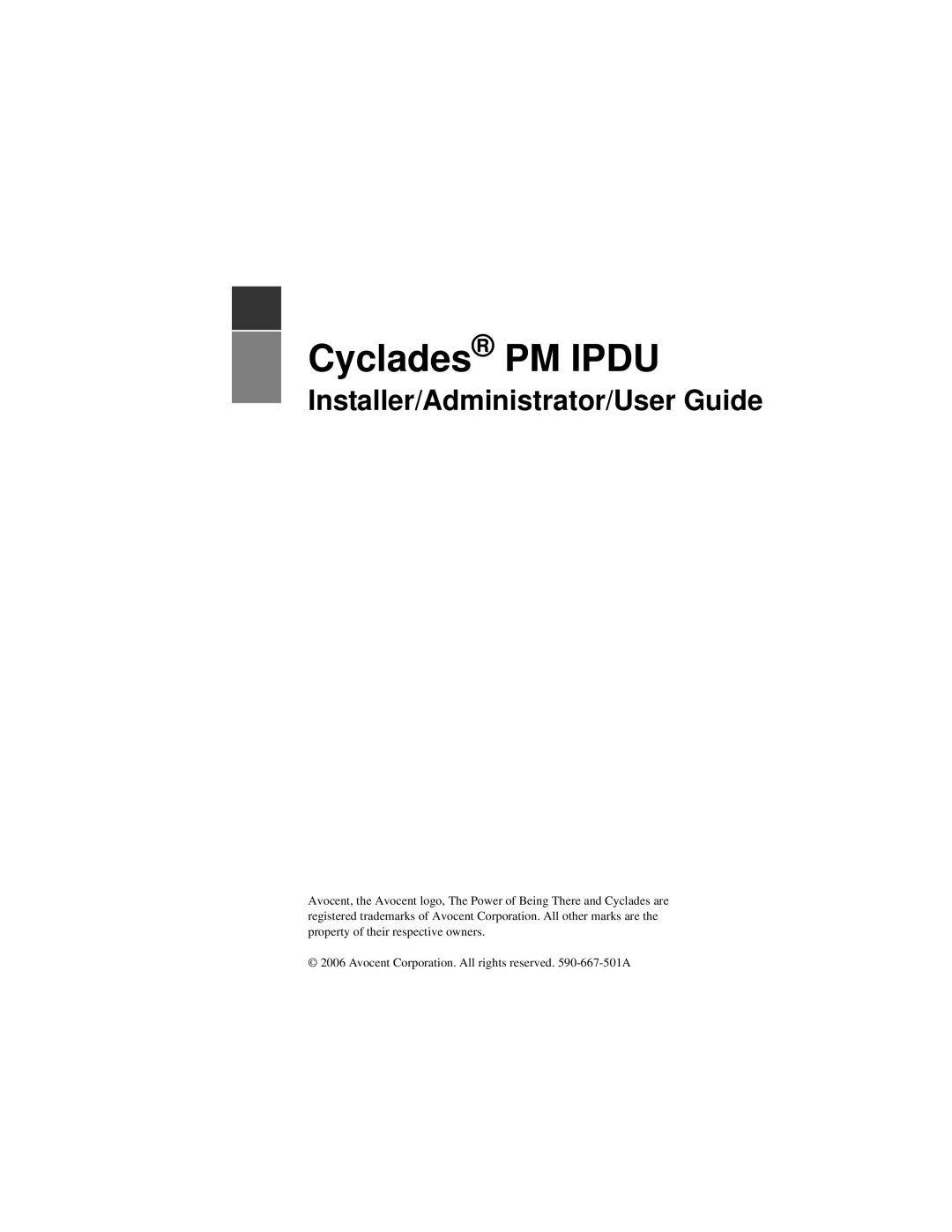 Cyclades PM IPDU manual Cyclades PM Ipdu 