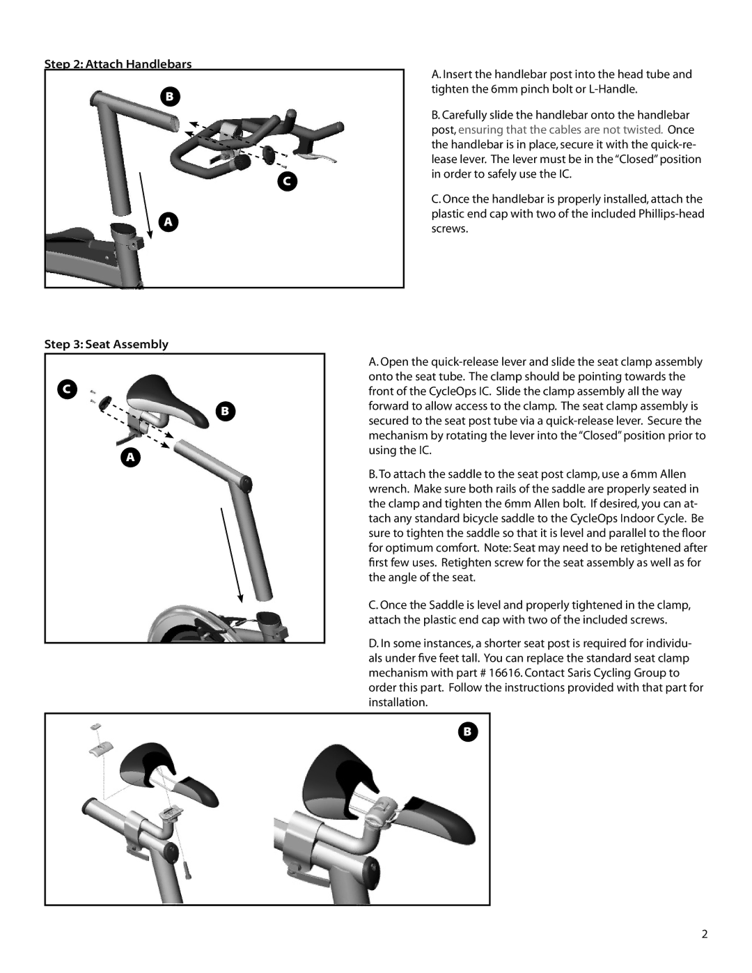 CycleOps Club Pro 300PT service manual 