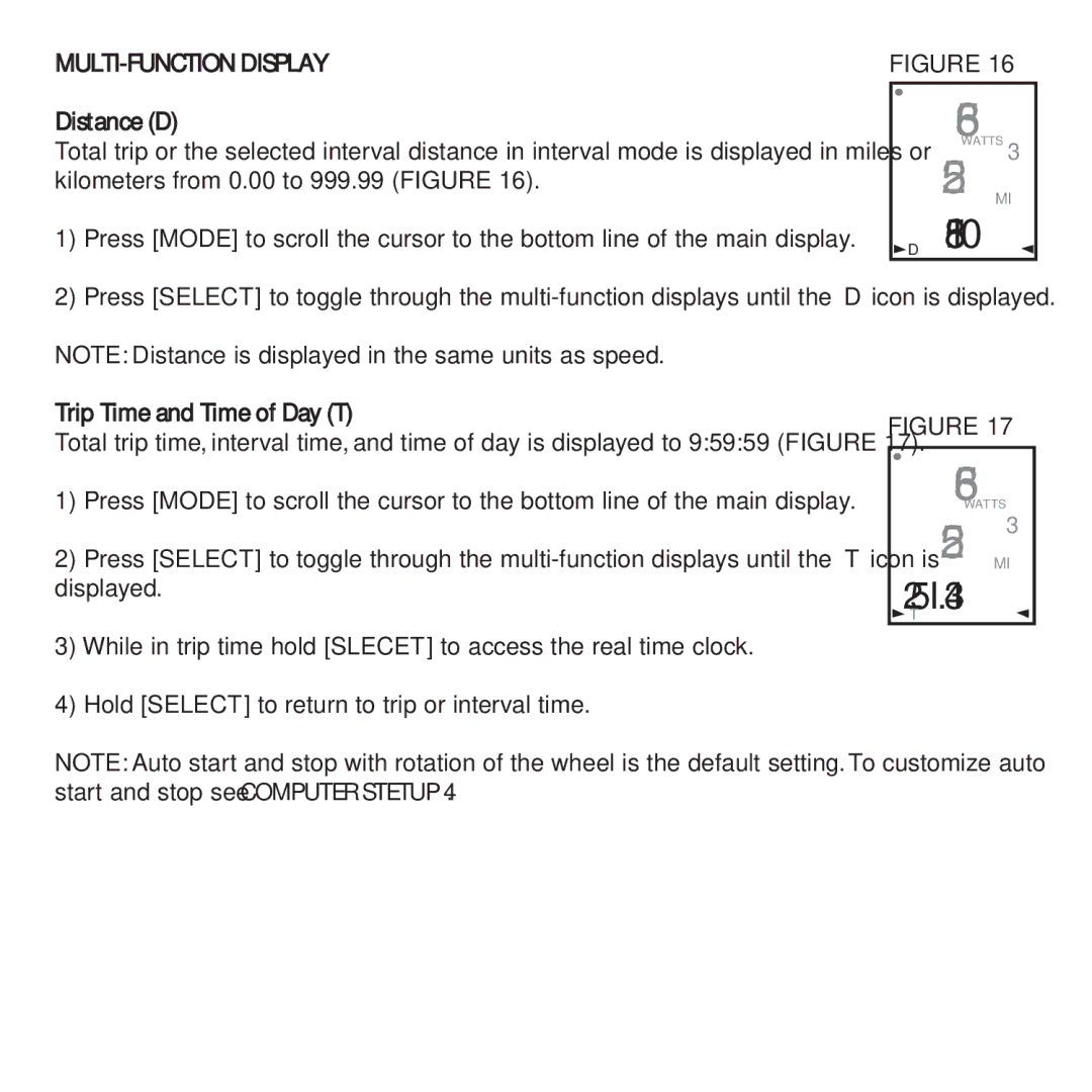 CycleOps PowerTap owner manual 58.I0, MULTI-FUNCTION Display 