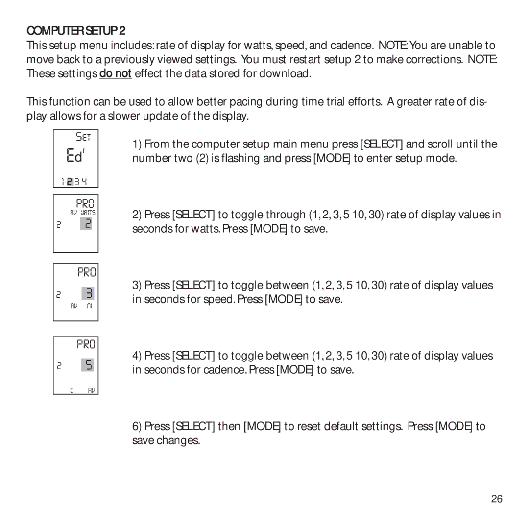 CycleOps PowerTap owner manual Pro 