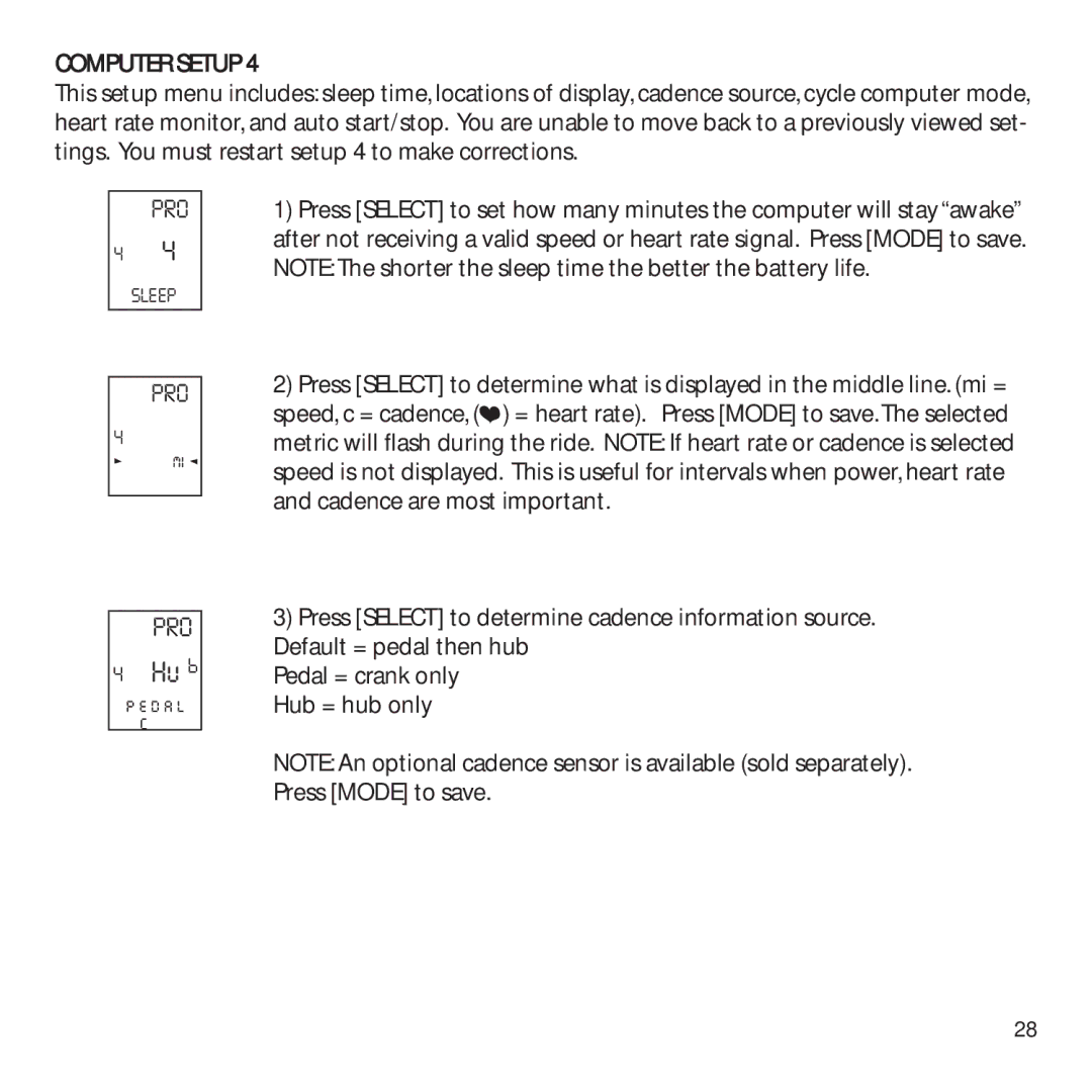 CycleOps PowerTap owner manual Hu P 