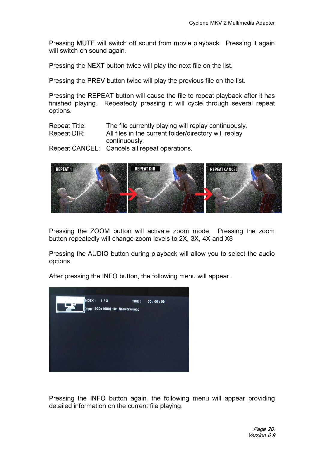 CyClone 1080P user manual Version 