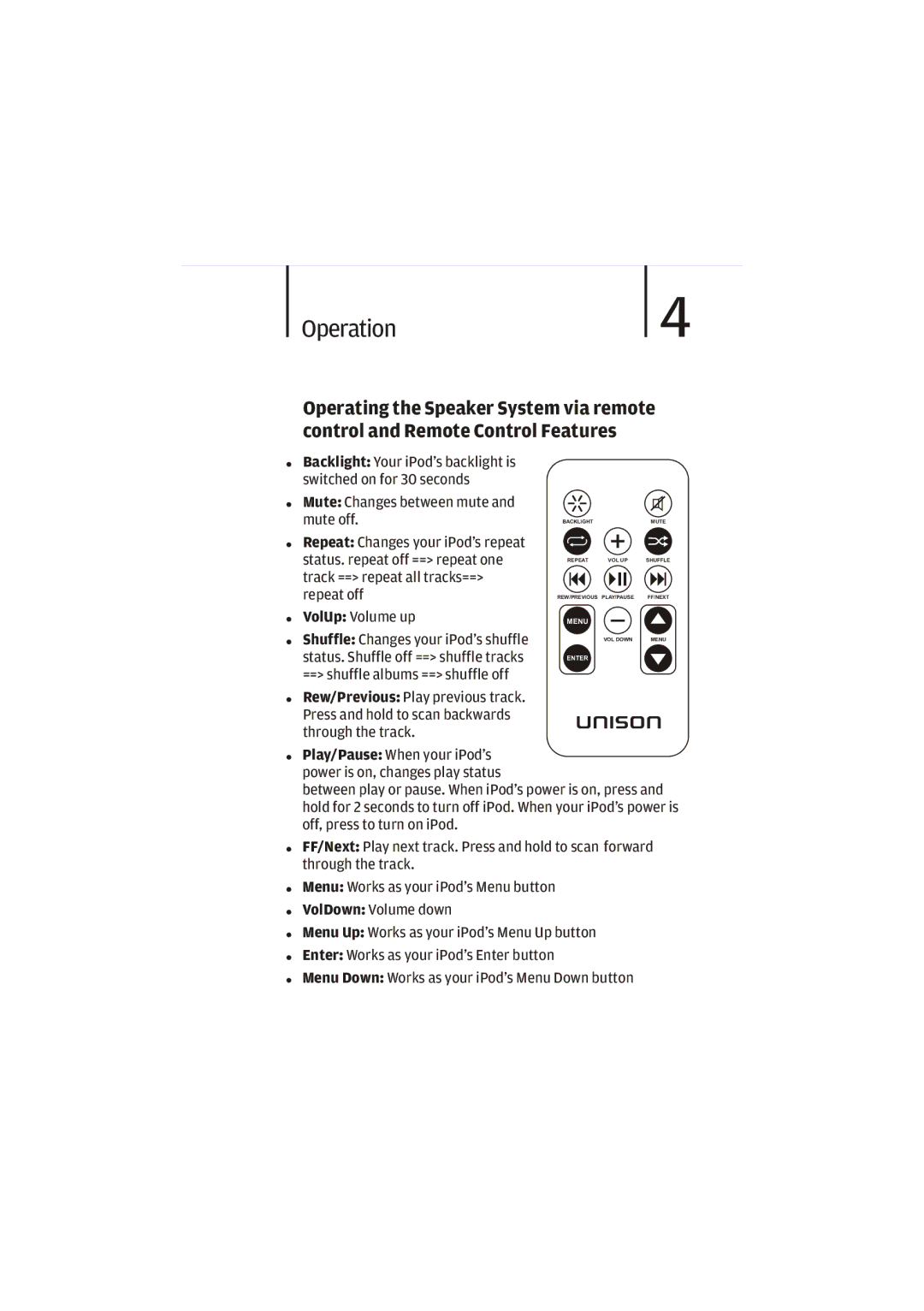 Cygnett i-XD manual Operation 