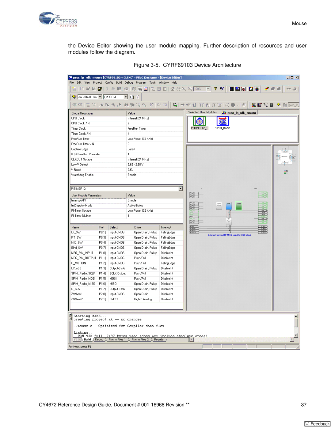 Cypress CY4672 manual CYRF69103 Device Architecture 