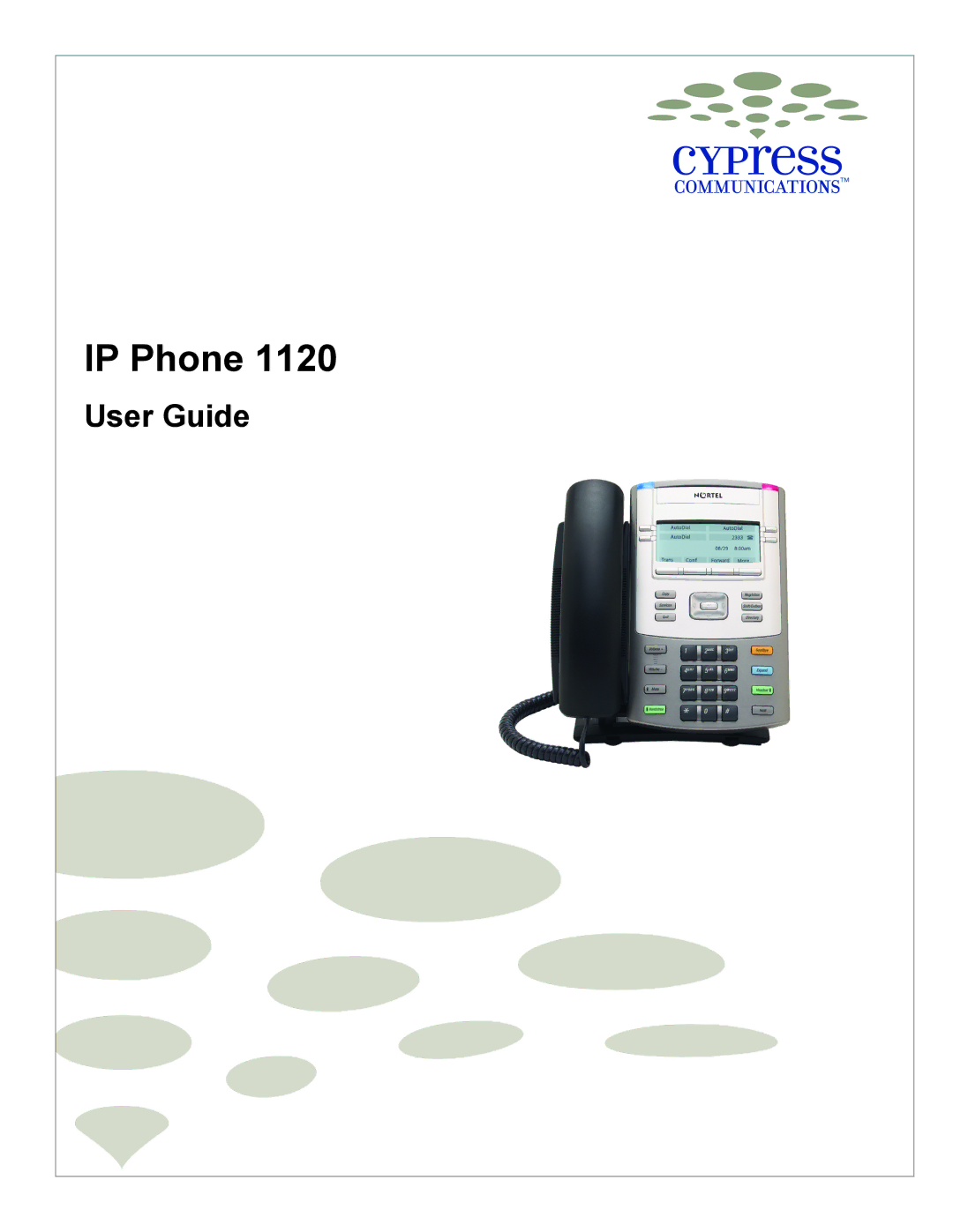 Cypress VS11419 manual IP Phone, User Guide 