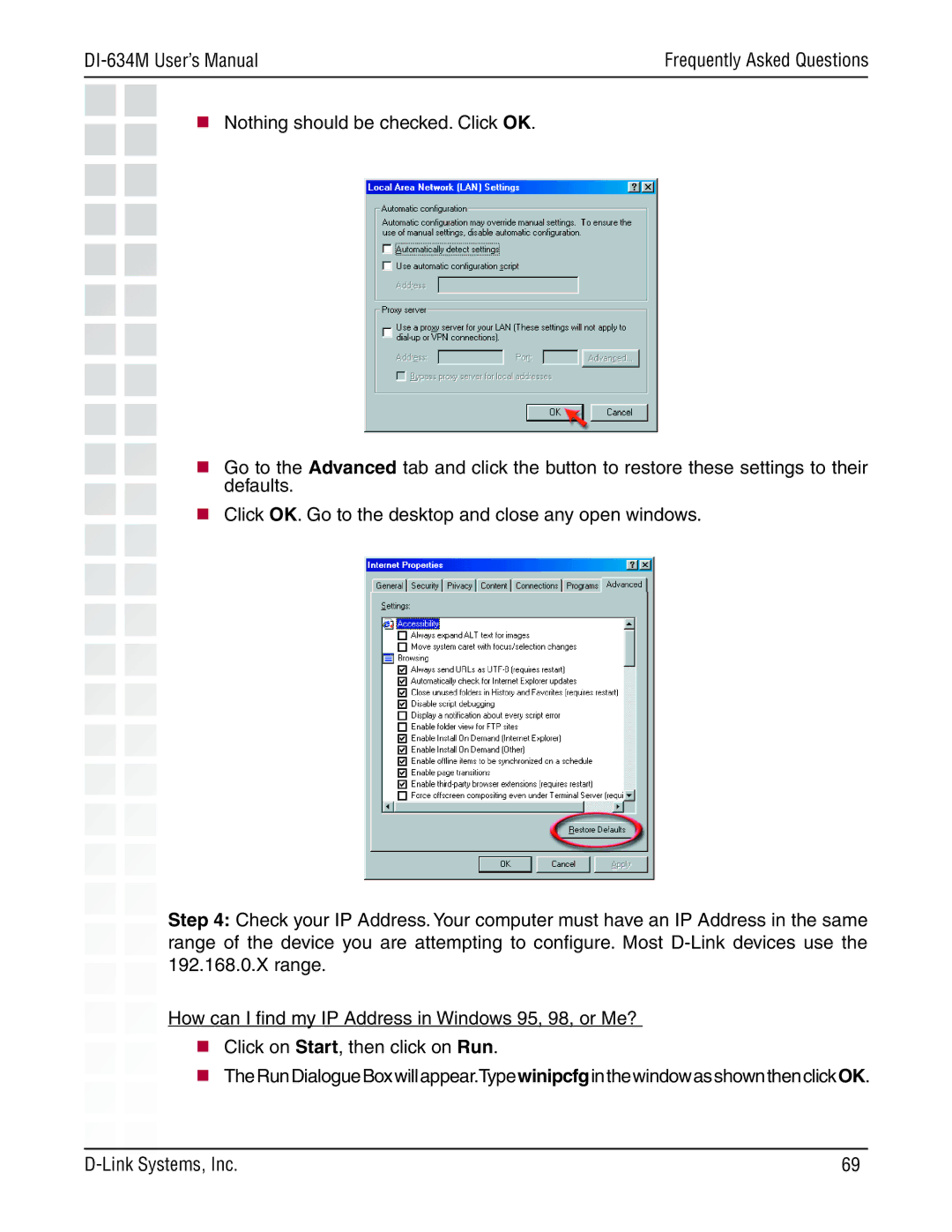 D-Link 108G manual DI-634M User’s Manual 