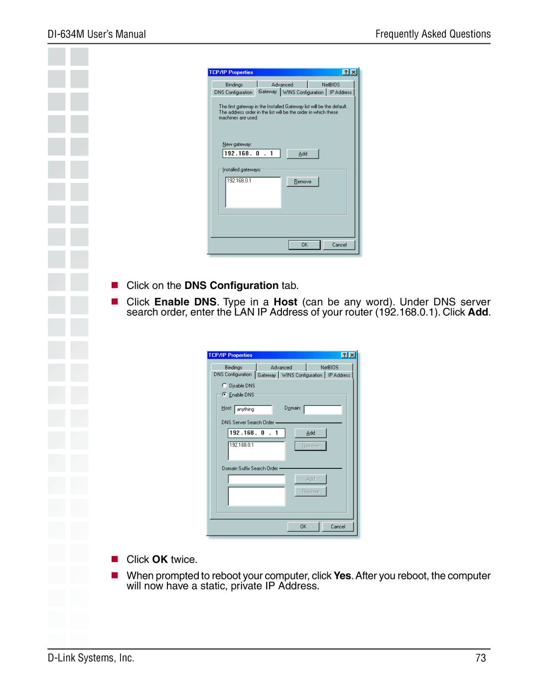 D-Link 108G manual DI-634M User’s Manual 