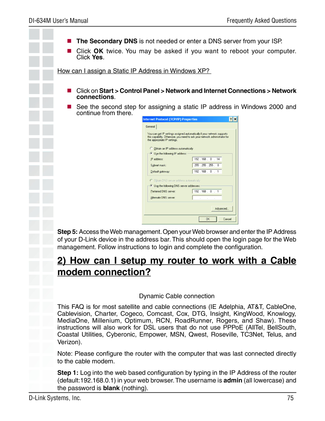 D-Link 108G manual DI-634M User’s Manual 