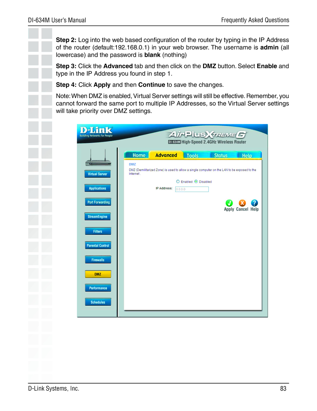 D-Link 108G manual DI-634M User’s Manual 